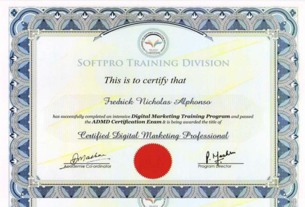 Advanced digital marketing certificate